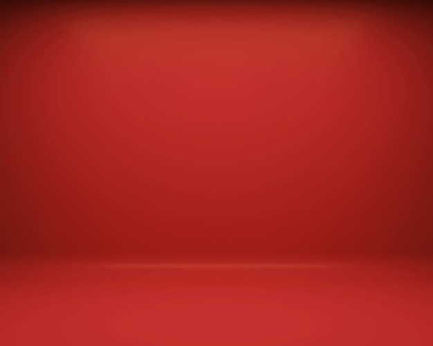 Photo red floor and wall background. 3d rendering