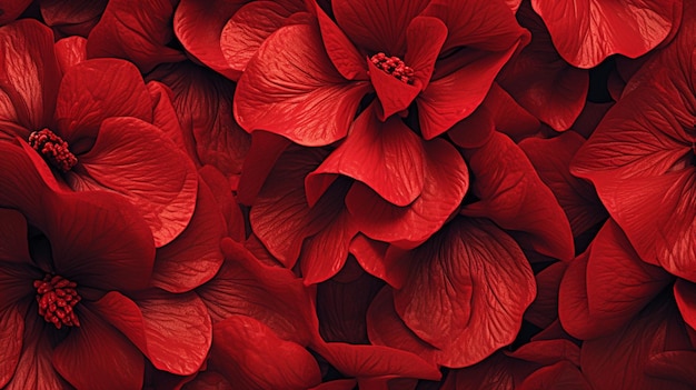 Photo red floral background