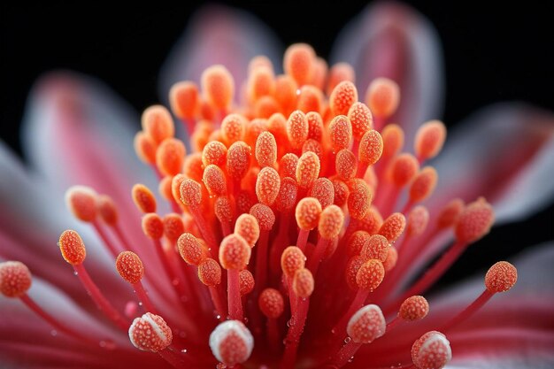 Foto un fiore rosso con sopra il numero 8