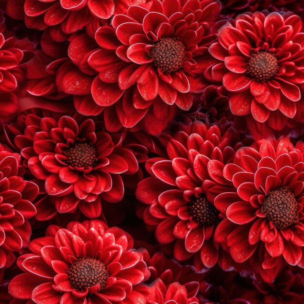 Red flowers in a vase