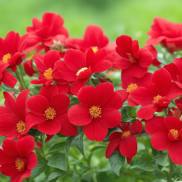 Red flowers