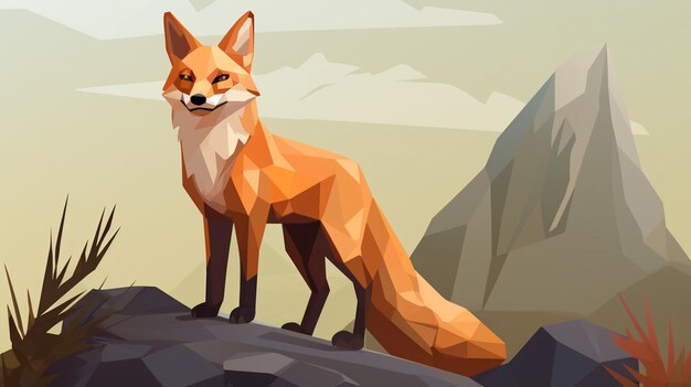 red fox illustration