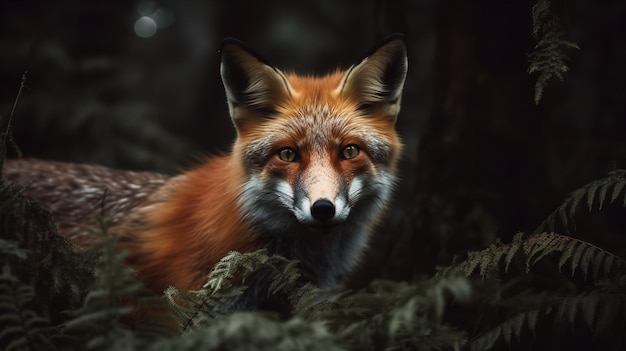Red Fox39s intense blik in het Europese bos