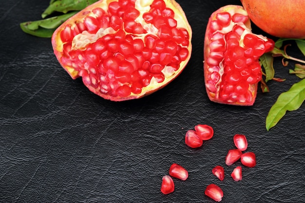 Red fresh pomegranate fruit