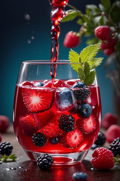 red fruit juice