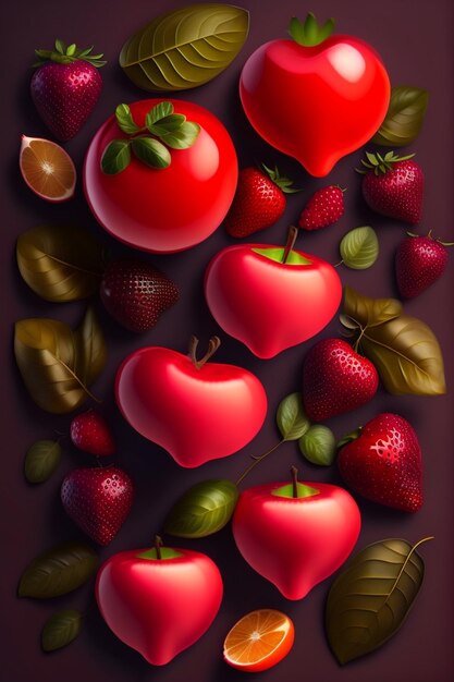 Red fruits