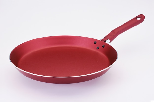 Red frying pan