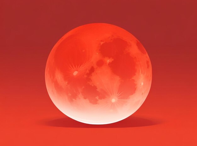 Premium Photo | Red Full Moon Striking Vector Illustration