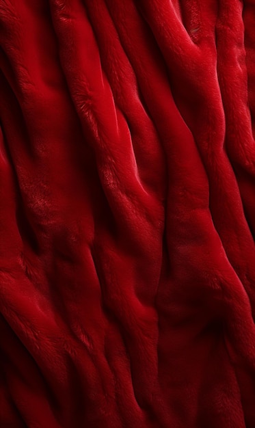 Photo a red fur background texture