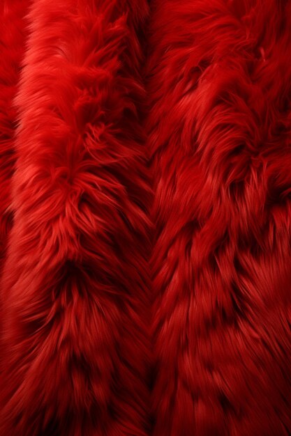 A red fur background texture