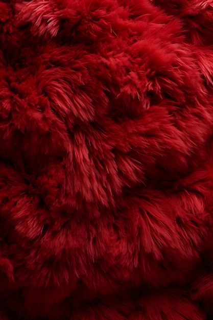 A red fur background texture