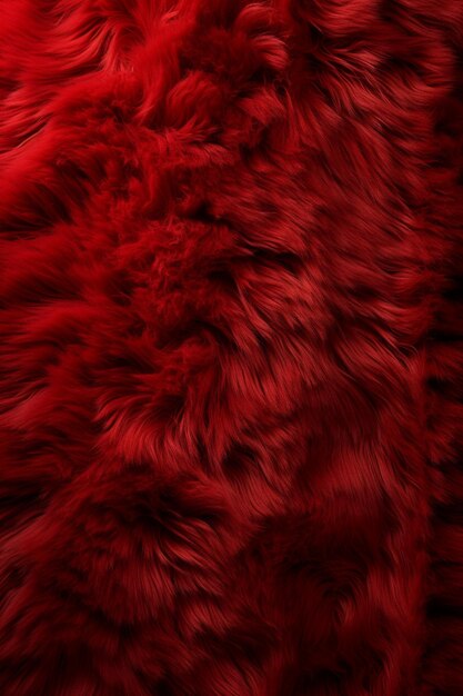 Photo a red fur background texture