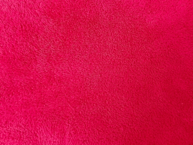 Photo red furr texture of bathing towel bath towel background