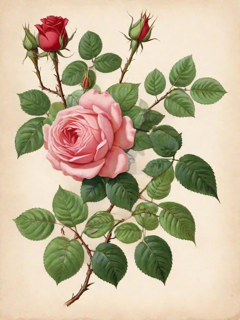 Foto rosa rossa gallica