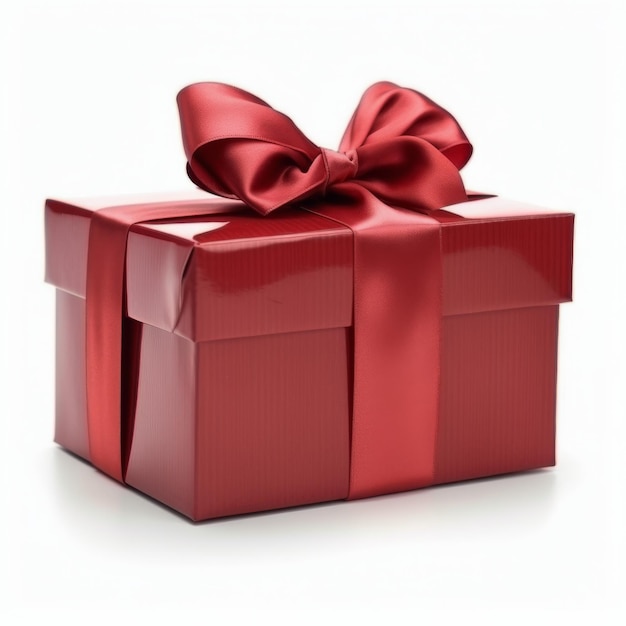 Red Gift Box With Large Bow