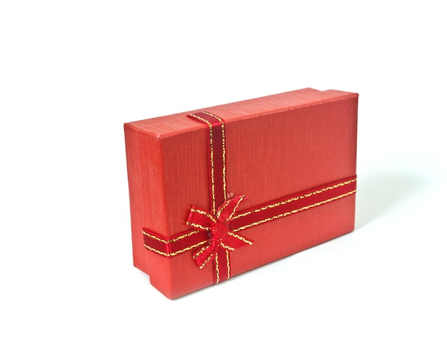 Photo red gift box