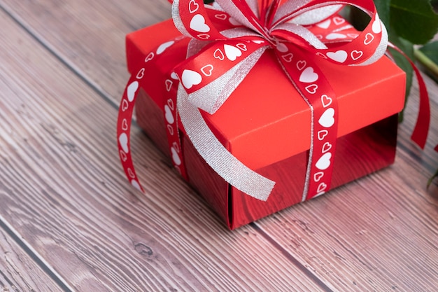 A red gift box