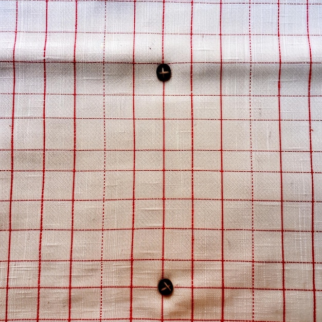 red gingham check fabric