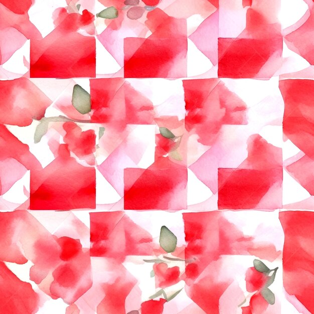 red gingham check fabric