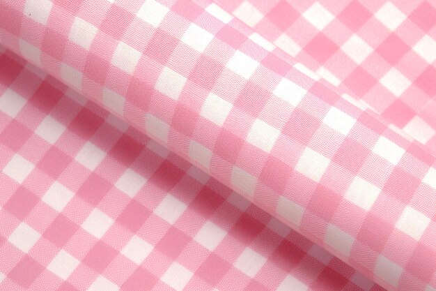 red gingham check fabric