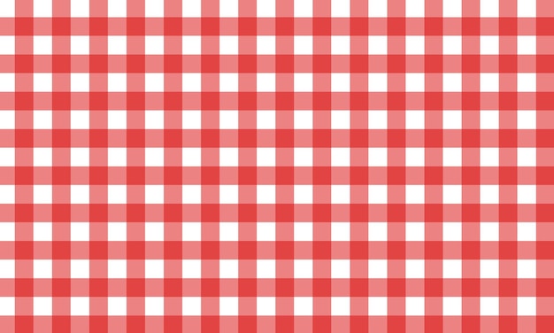 Photo red gingham pattern background picnic style