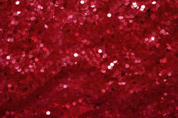 Red glitter texture abstract banner background Christmas backdrop Generative AI