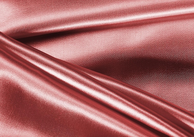 Red glossy cloth texture background natural textile material pattern cover 3d illustration