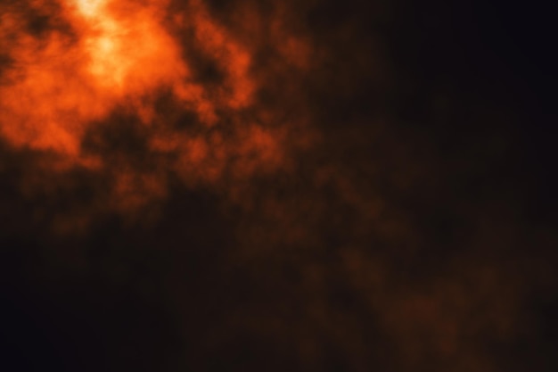 Red glowing smoke on dark background