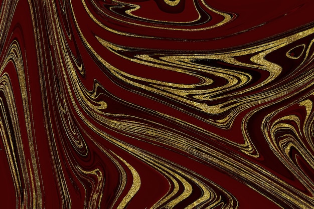 Red and gold marble abstract background