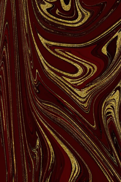 Red and gold marble abstract background