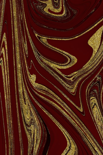 Photo red and gold marble abstract background