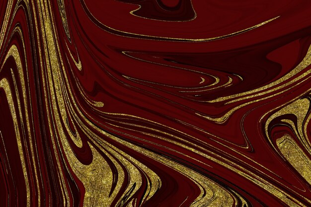 Red and gold marble abstract background