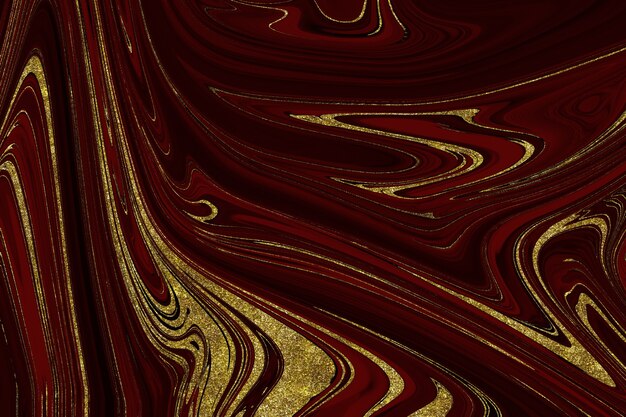 Red and gold marble abstract background