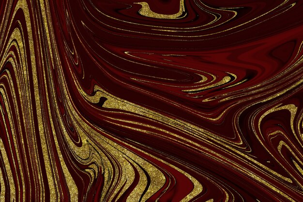 Red and gold marble abstract background