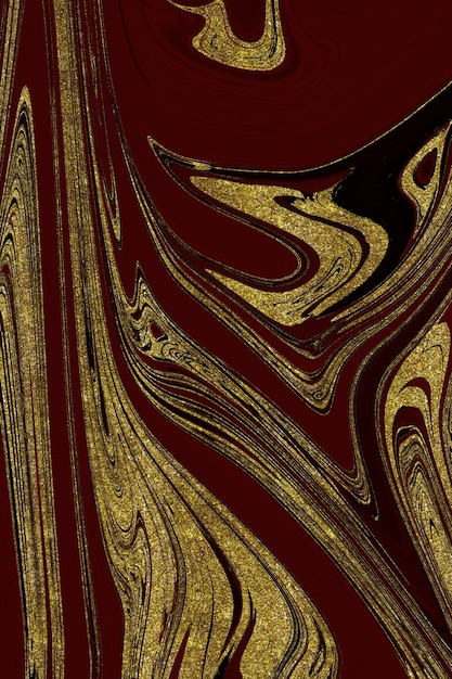 Red and gold marble abstract background