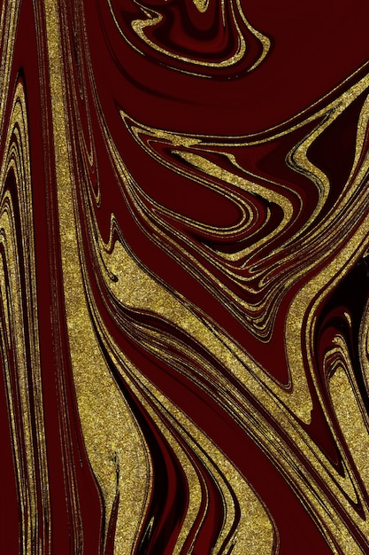 Red and gold marble abstract background