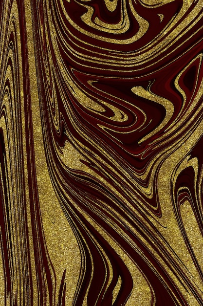 Red and gold marble abstract background