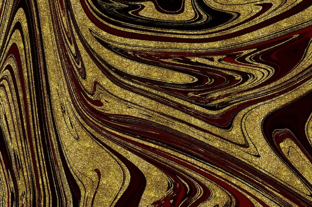 Red and gold marble abstract background