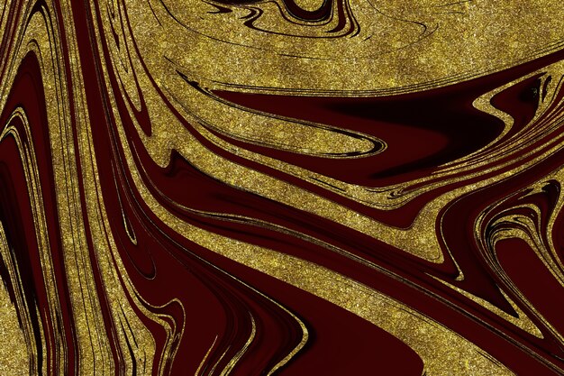 Red and gold marble abstract background