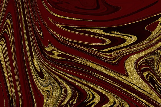 Red and gold marble abstract background