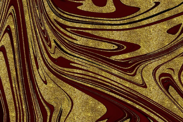 Red and gold marble abstract background