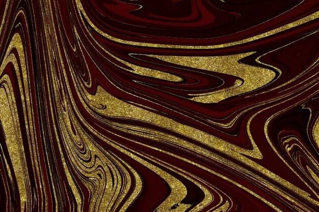 Red and gold marble abstract background