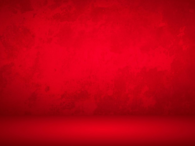 Red gradient wall. blank studio room. plain studio background