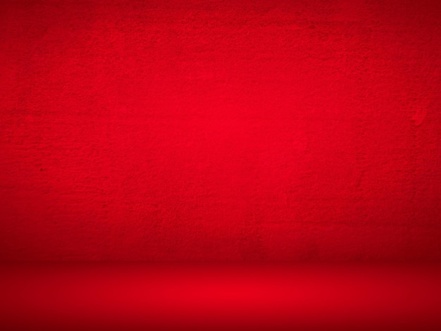 Red gradient wall. blank studio room. plain studio background