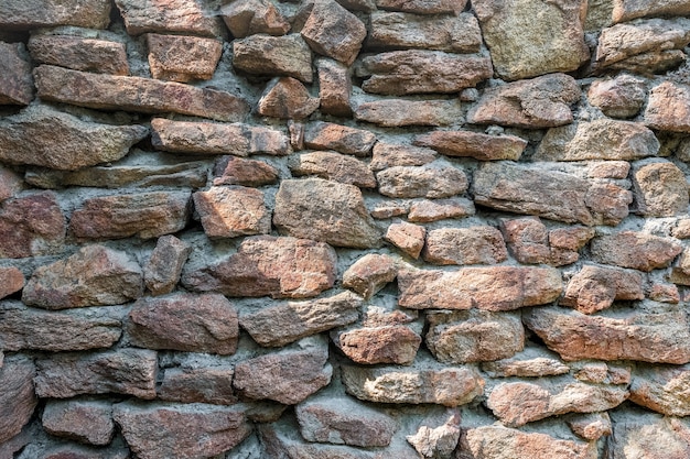 red granite blocks texture of natural stone