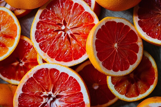 Photo red grapefruit background