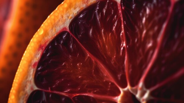 Red grapefruit illustration ai generativexa