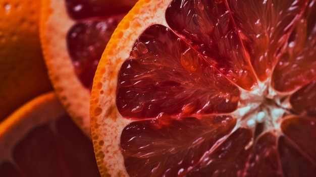 Red grapefruit Illustration AI GenerativexA