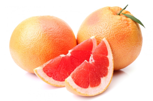 Red Grapefruit isolated