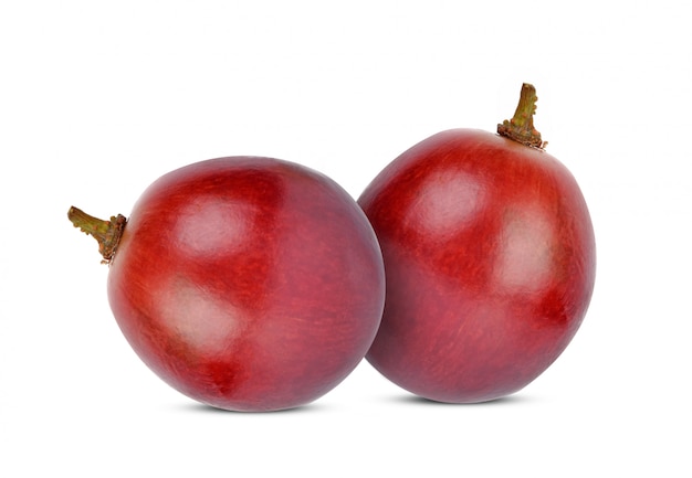 Red grapes